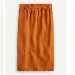 J Crew Pull On Linen Skirt